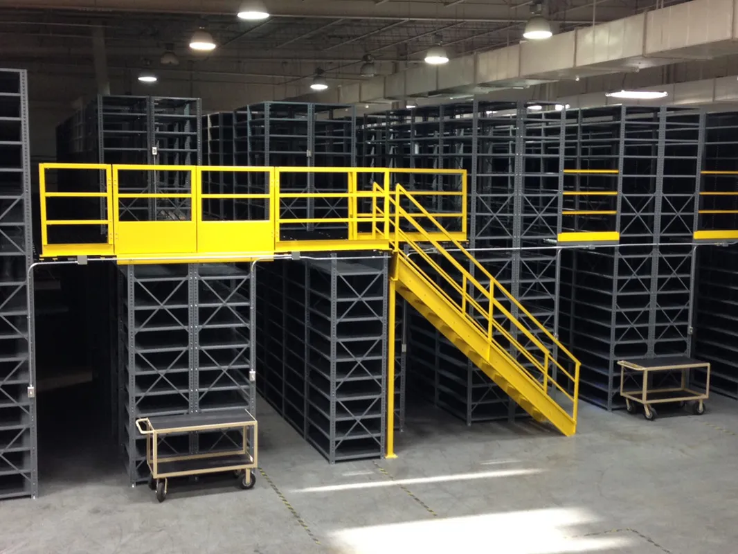 Mezzanine Racking installed on a warehouse